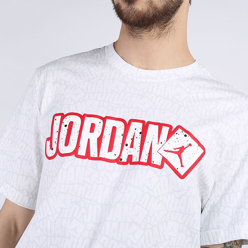 мужская белая футболка Jordan Brand Sticker T-Shirt CD5604-100 - цена, описание, фото 2